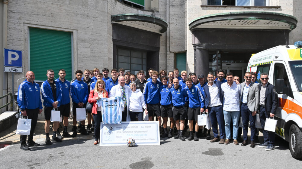 entella in visita al Gaslini